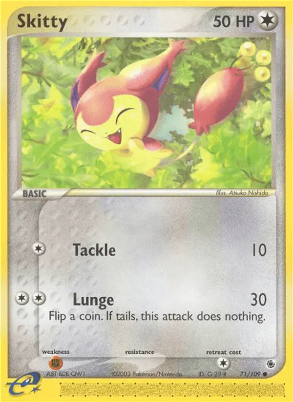 Carta Skitty 71/109 de Ruby & Sapphire