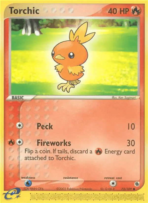 Carta Torchic 73/109 de Ruby & Sapphire