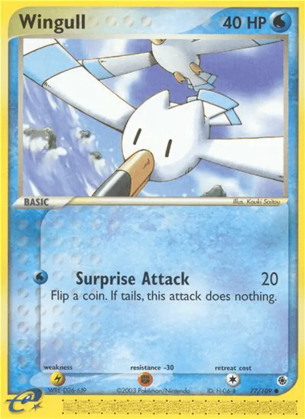 Carta Wingull 77/109 de Ruby & Sapphire