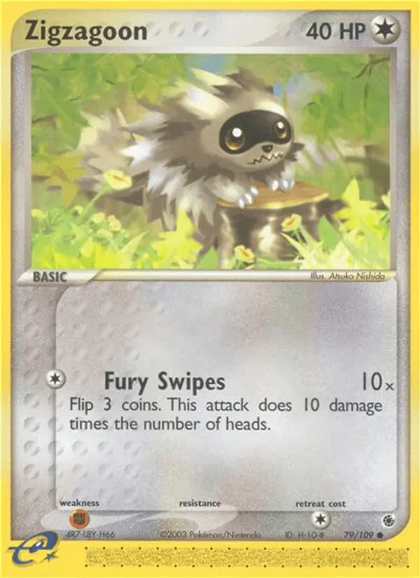 Carta Zigzagoon 79/109 de Ruby & Sapphire
