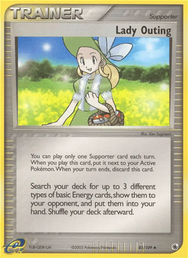 Carta Lady Outing 83/109 de Ruby & Sapphire