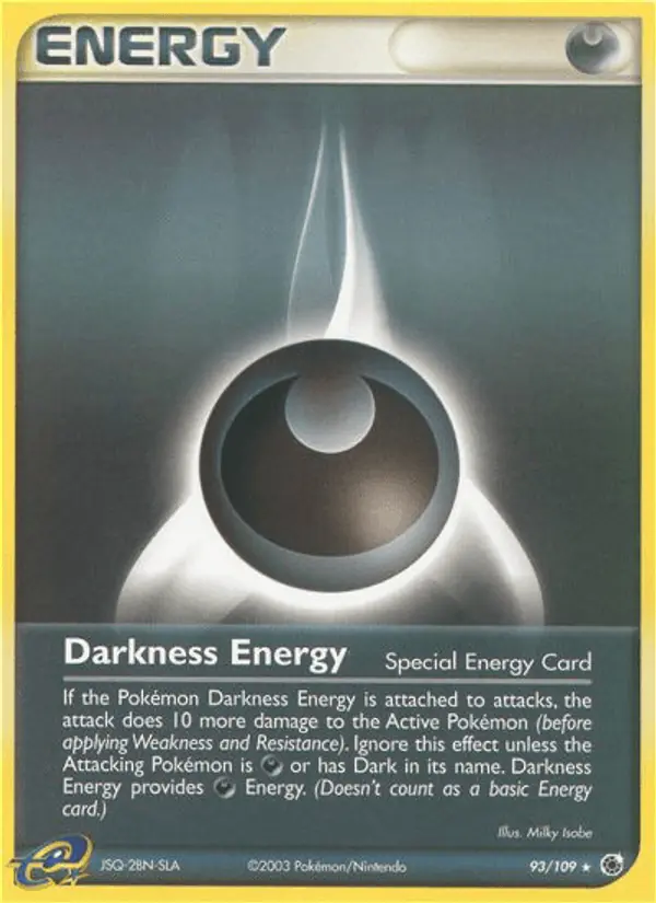 Carta Darkness Energy 93/109 de Ruby & Sapphire