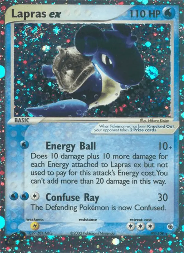 Carta Lapras ex 99/109 de Ruby & Sapphire