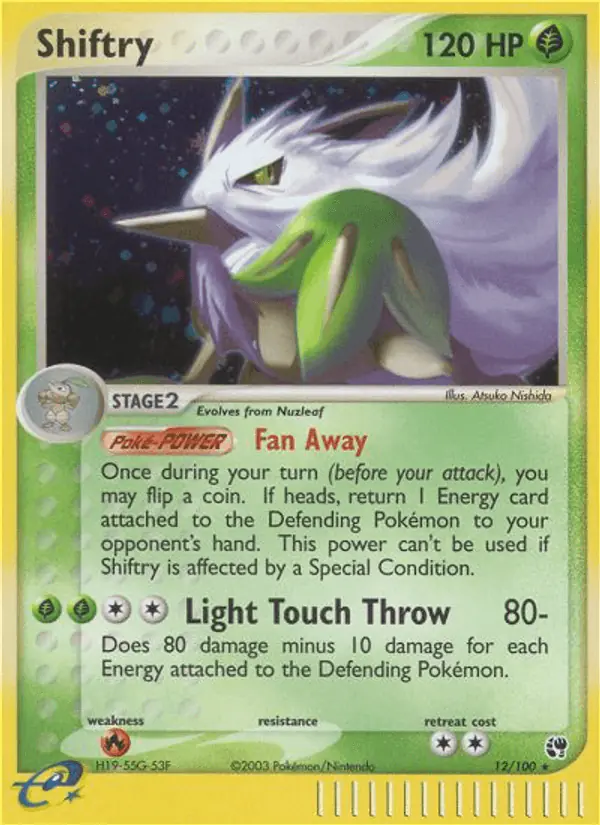 Carta Shiftry 12/100 de Sandstorm