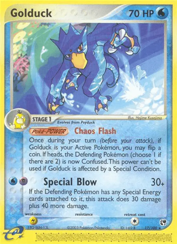 Carta Golduck 17/100 de Sandstorm