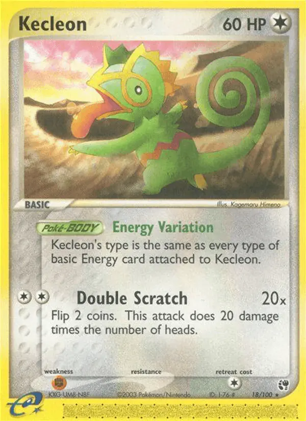 Carta Kecleon 18/100 de Sandstorm