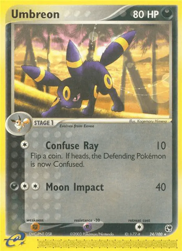 Carta Umbreon 24/100 de Sandstorm