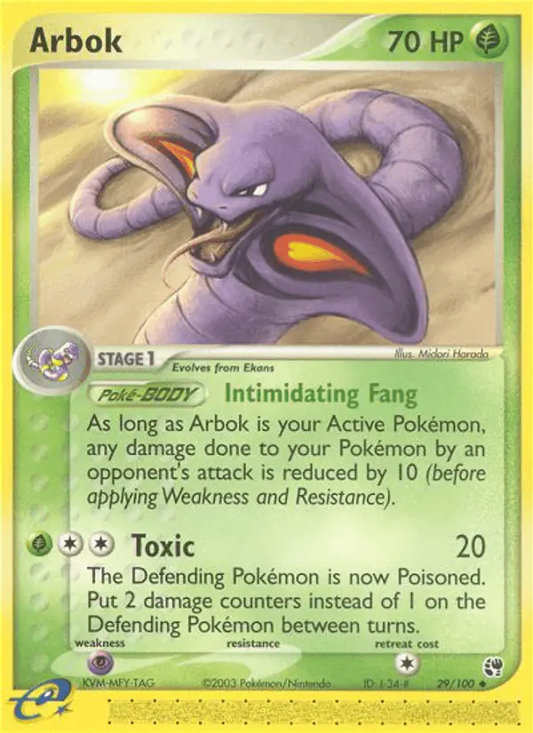 Carta Arbok 29/100 de Sandstorm