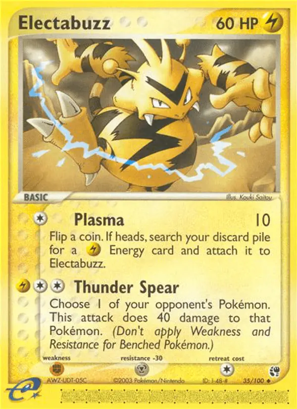 Carta Electabuzz 35/100 de Sandstorm