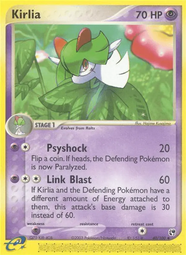 Carta Kirlia 40/100 de Sandstorm