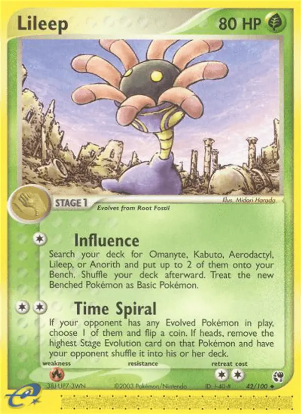 Carta Lileep 42/100 de Sandstorm