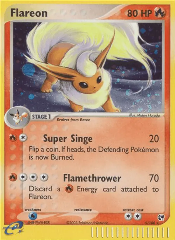 Carta Flareon 5/100 de Sandstorm