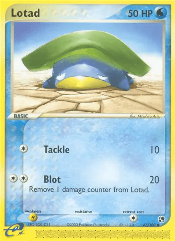 Carta Lotad 67/100 de Sandstorm