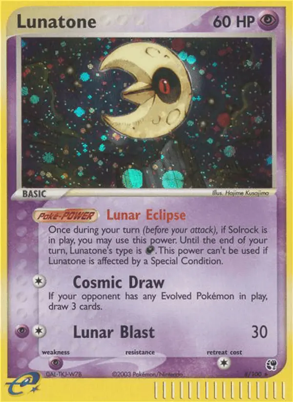 Carta Lunatone 8/100 de Sandstorm