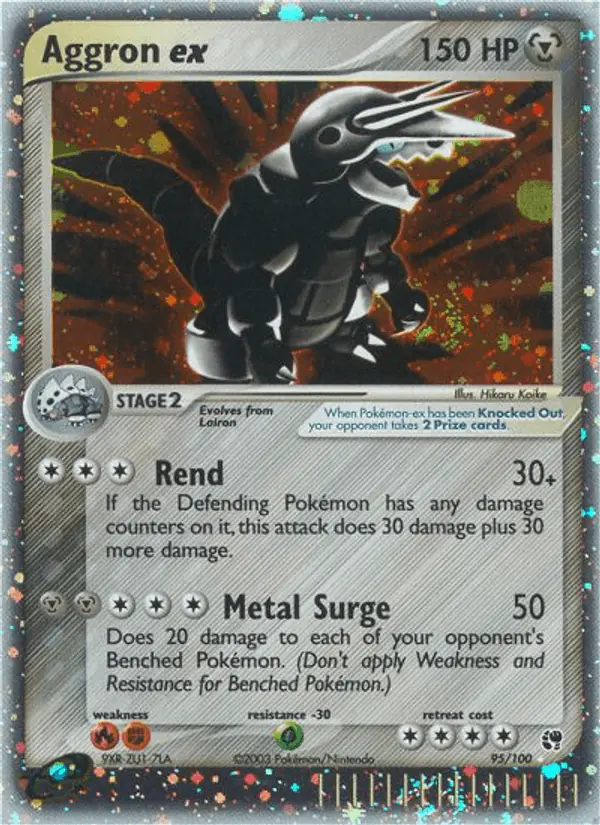 Carta Aggron ex 95/100 de Sandstorm