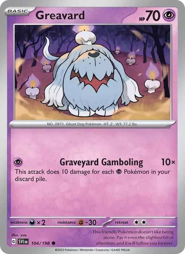 Carta Greavard 104/198 de Scarlet & Violet