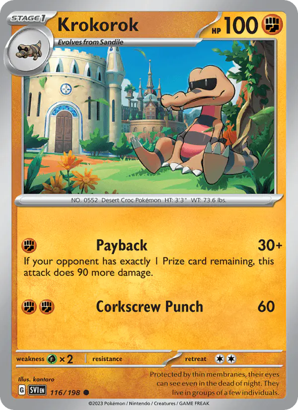 Carta Krokorok 116/198 de Scarlet & Violet