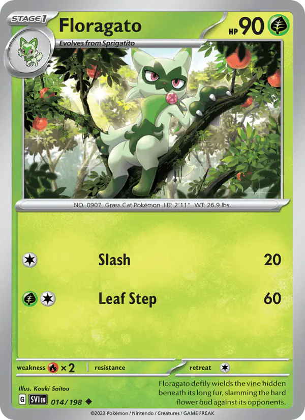 Carta Floragato 014/198 de Scarlet & Violet