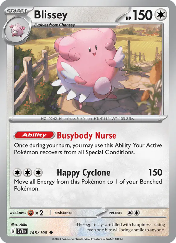 Carta Blissey 145/198 de Scarlet & Violet