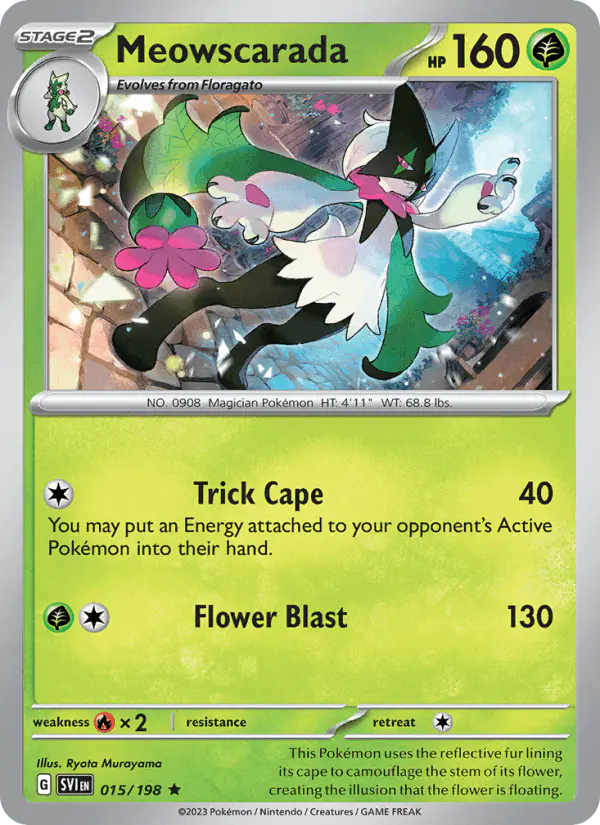 Carta Meowscarada 015/198 de Scarlet & Violet