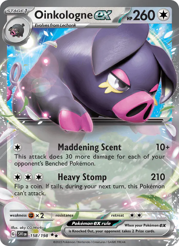 Carta Oinkologne ex 158/198 de Scarlet & Violet