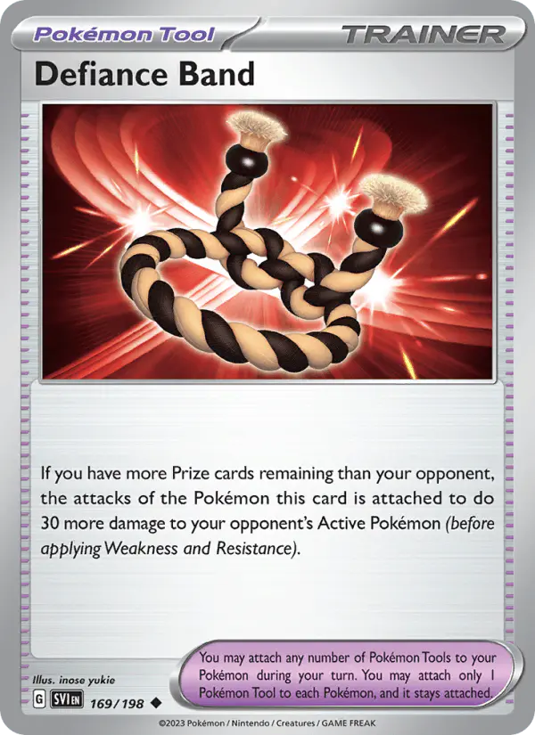 Carta Defiance Band 169/198 de Scarlet & Violet