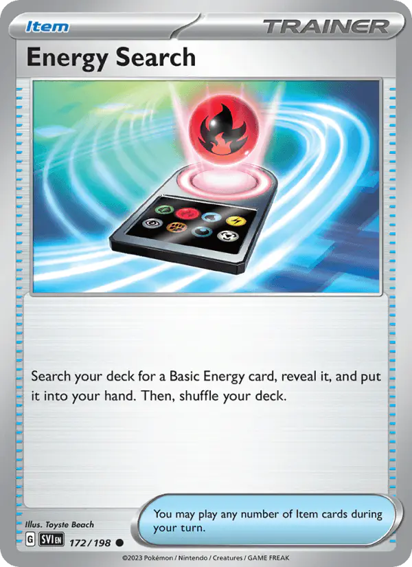 Carta Energy Search 172/198 de Scarlet & Violet