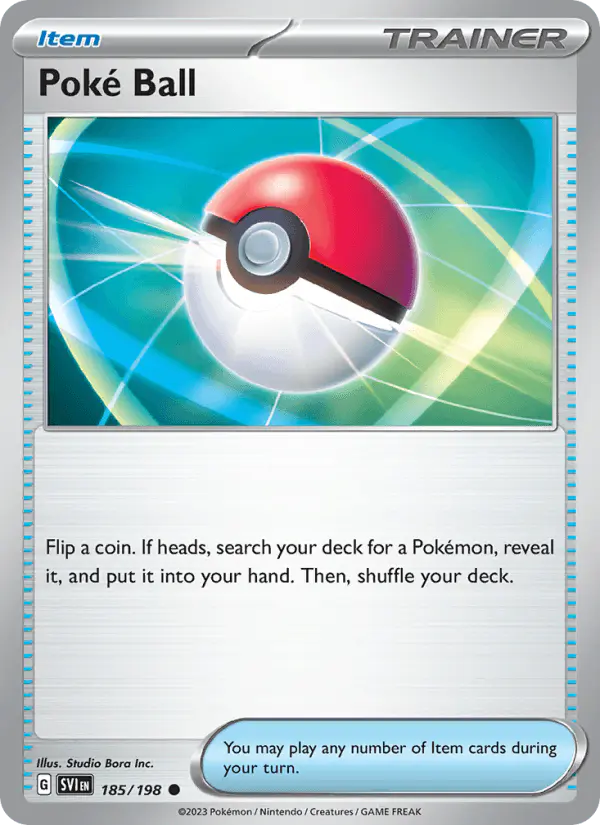 Carta Poké Ball 185/198 de Scarlet & Violet