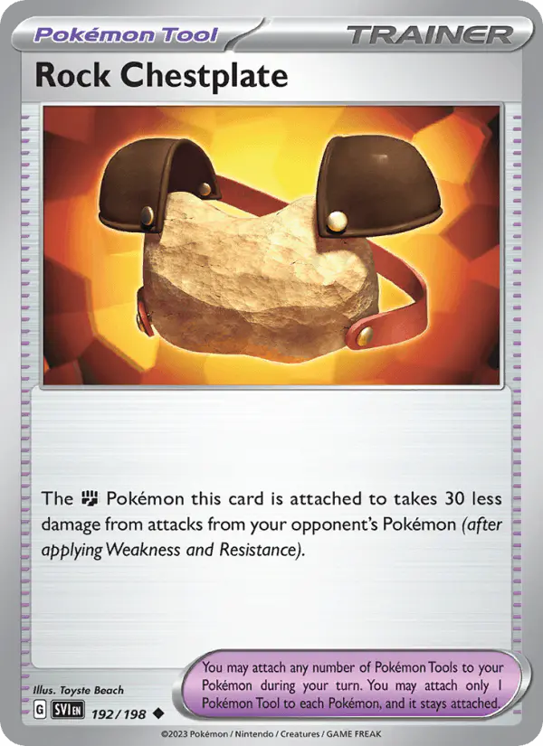 Carta Rock Chestplate 192/198 de Scarlet & Violet