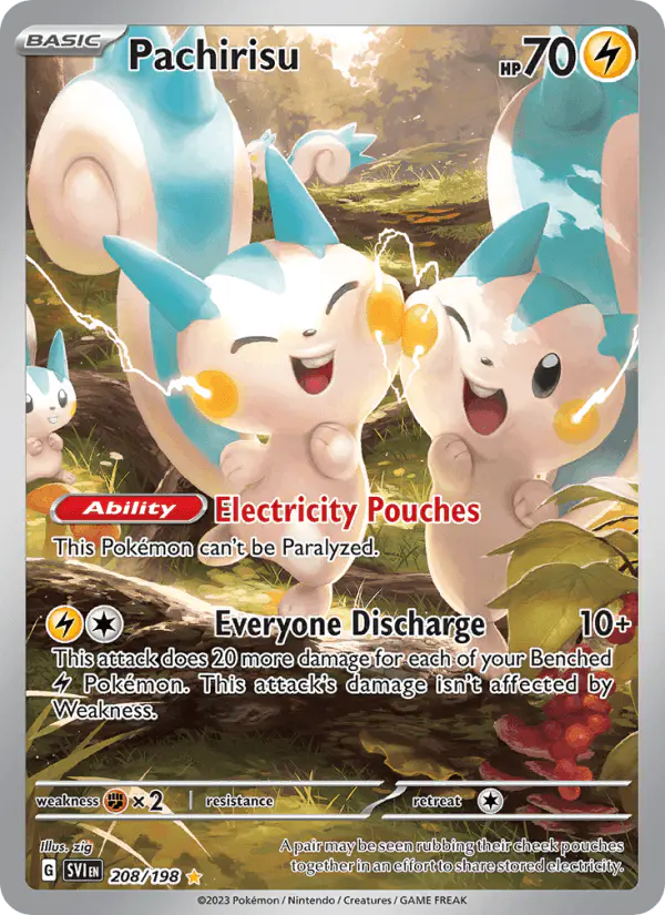 Carta Pachirisu 208/198 de Scarlet & Violet