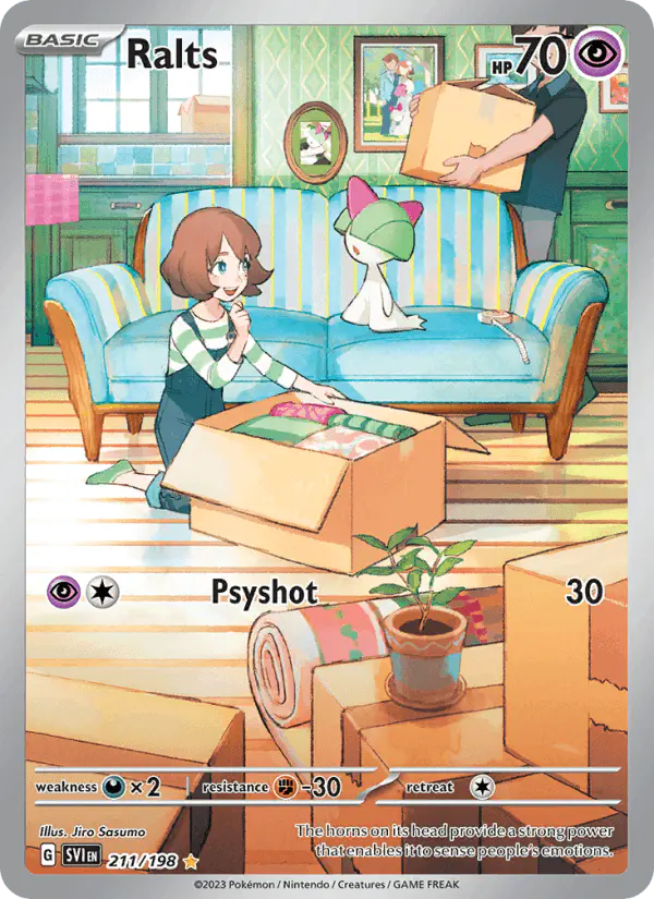 Carta Ralts 211/198 de Scarlet & Violet