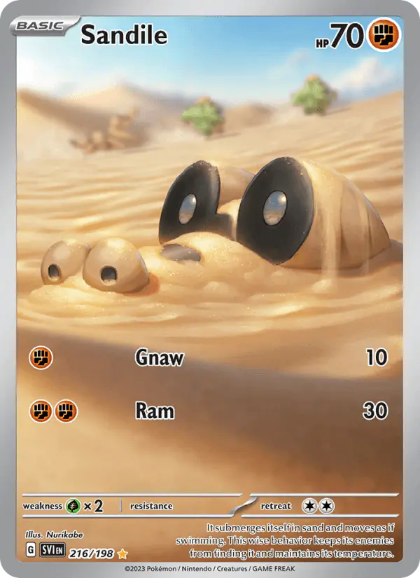 Carta Sandile 216/198 de Scarlet & Violet