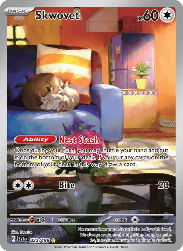 Carta Skwovet 222/198 de Scarlet & Violet