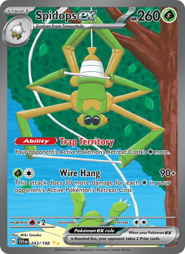 Carta Spidops ex 243/198 de Scarlet & Violet