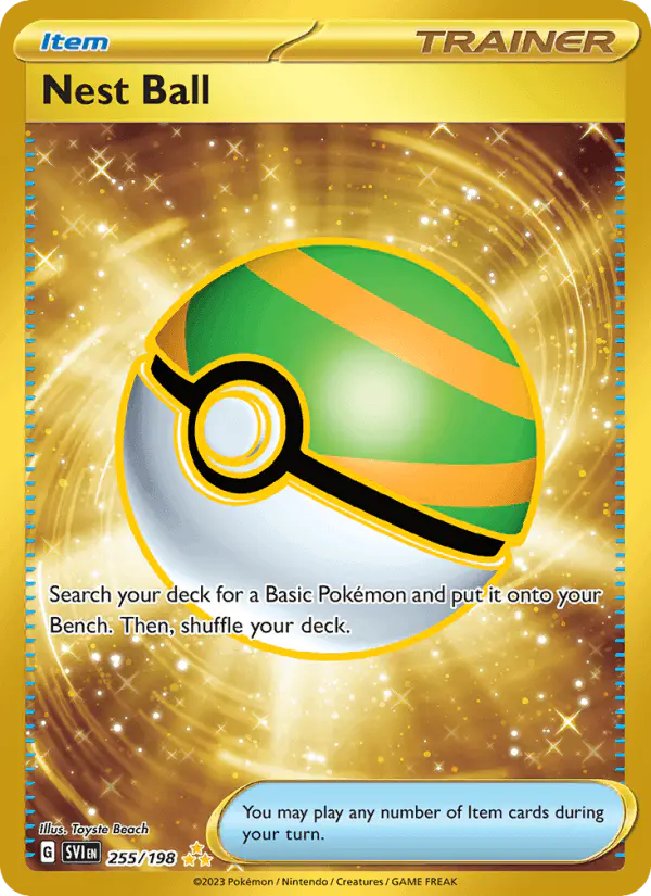 Carta Nest Ball 255/198 de Scarlet & Violet