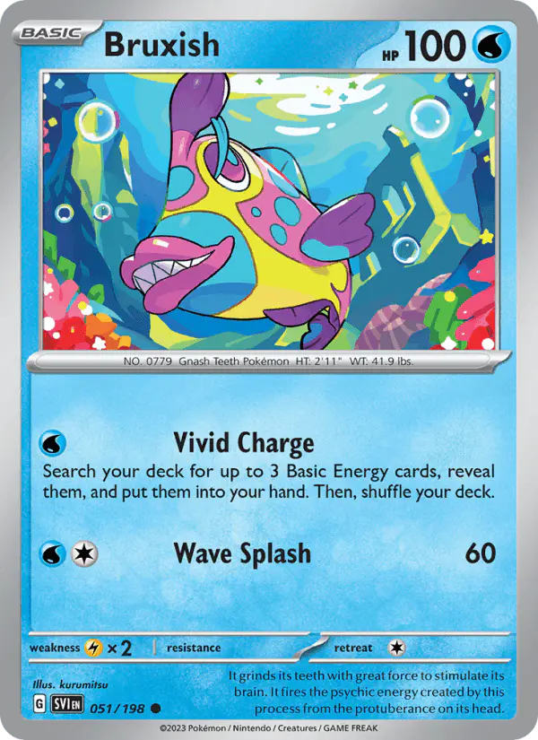 Carta Bruxish 051/198 de Scarlet & Violet