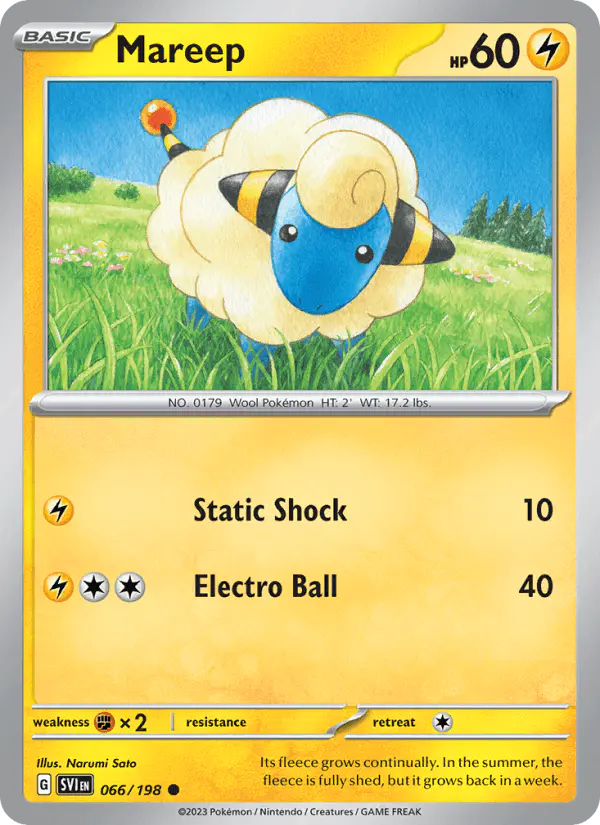 Carta Mareep 066/198 de Scarlet & Violet