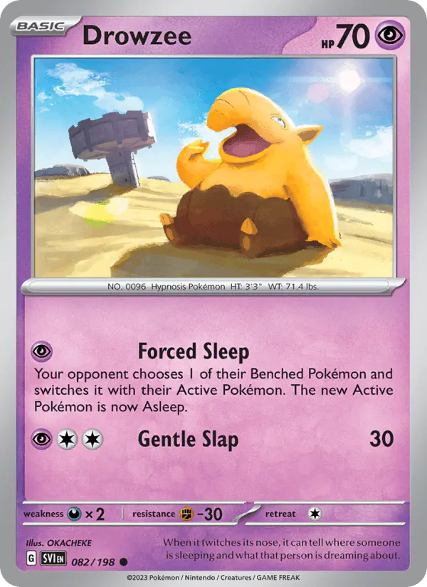 Carta Drowzee 082/198 de Scarlet & Violet