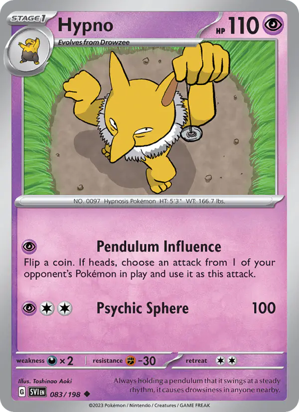 Carta Hypno 083/198 de Scarlet & Violet