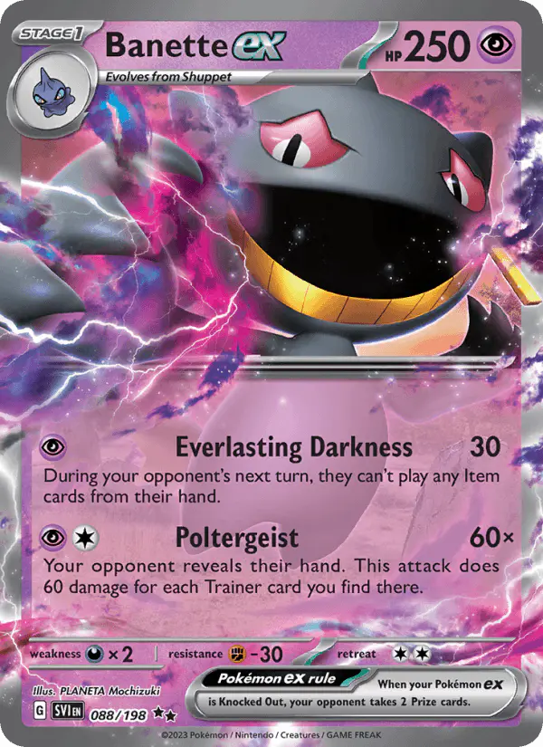 Carta Banette ex 088/198 de Scarlet & Violet