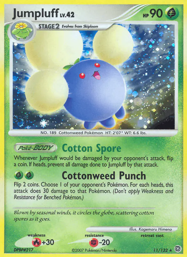 Carta Jumpluff 11/132 de Secret Wonders