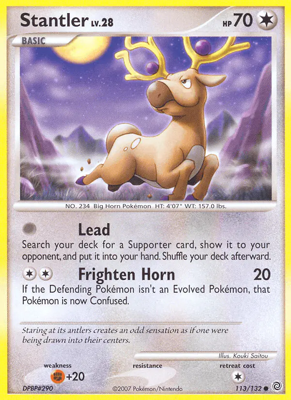 Carta Stantler 113/132 de Secret Wonders