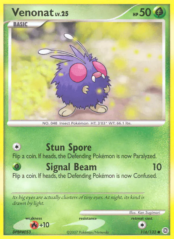 Carta Venonat 116/132 de Secret Wonders