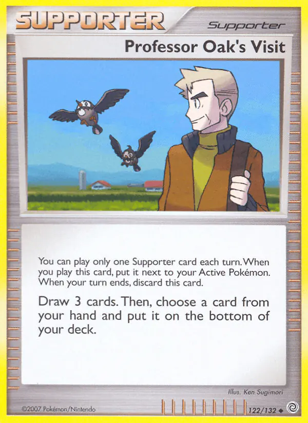 Carta Professor Oak's Visit 122/132 de Secret Wonders