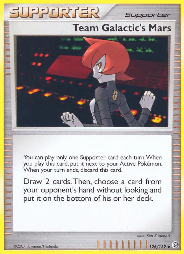 Carta Team Galactic's Mars 126/132 de Secret Wonders