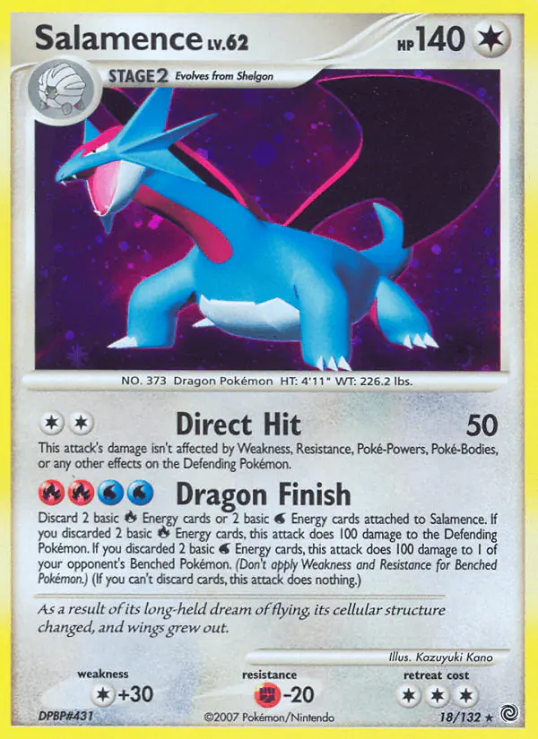 Carta Salamence 18/132 de Secret Wonders