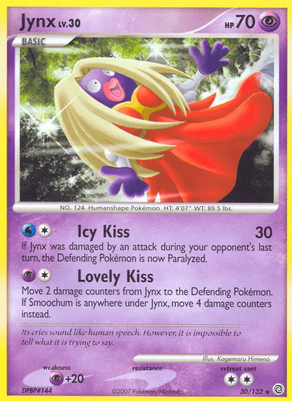Carta Jynx 30/132 de Secret Wonders