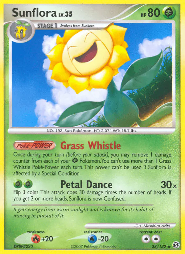 Carta Sunflora 38/132 de Secret Wonders