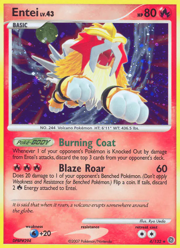 Carta Entei 4/132 de Secret Wonders