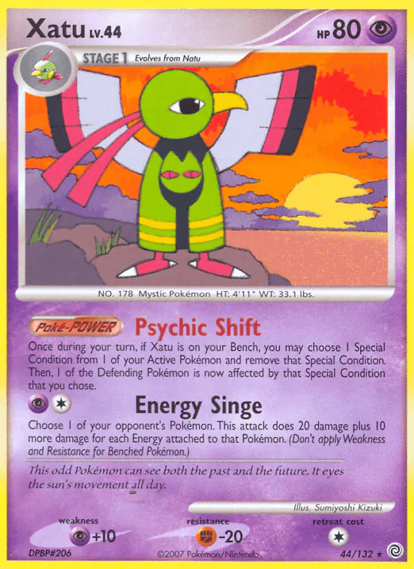 Carta Xatu 44/132 de Secret Wonders